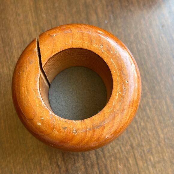 Vintage Hand Carved Trinket Box California redwood the wooden nickel hummingbird - Picture 3 of 12